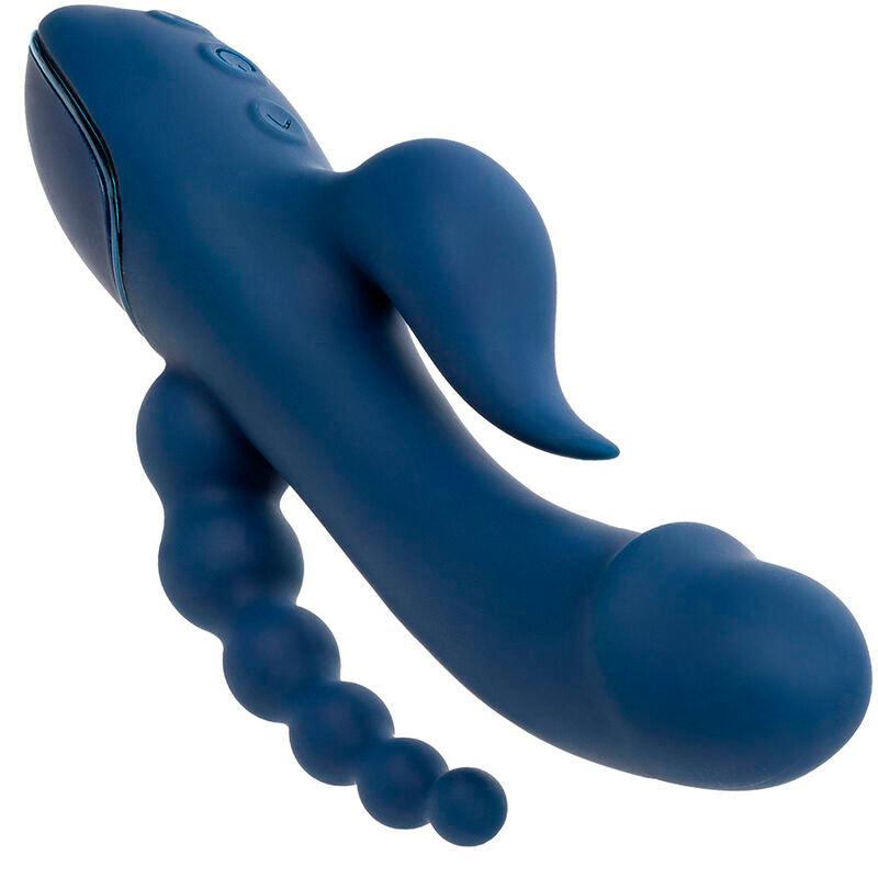 CALEXOTICS - VIBRADOR TRIPLE ORGASM AZUL - Sensuana.es