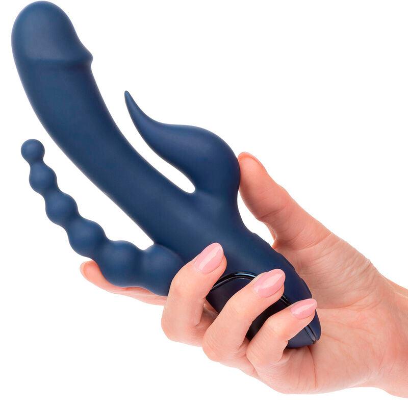 CALEXOTICS - VIBRADOR TRIPLE ORGASM AZUL - Sensuana.es