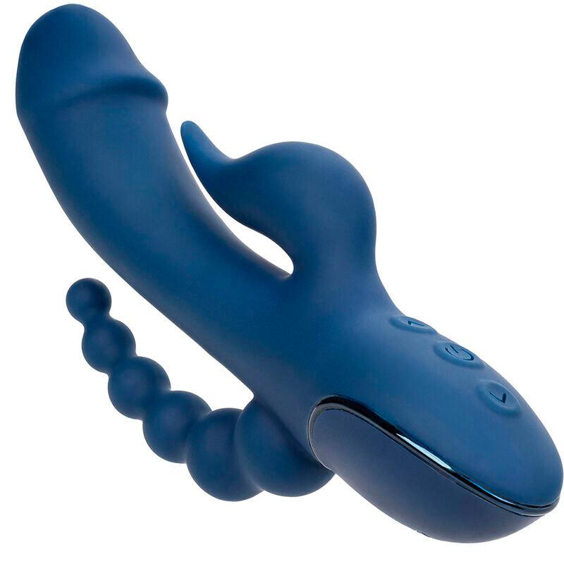 CALEXOTICS - VIBRADOR TRIPLE ORGASM AZUL - Sensuana.es