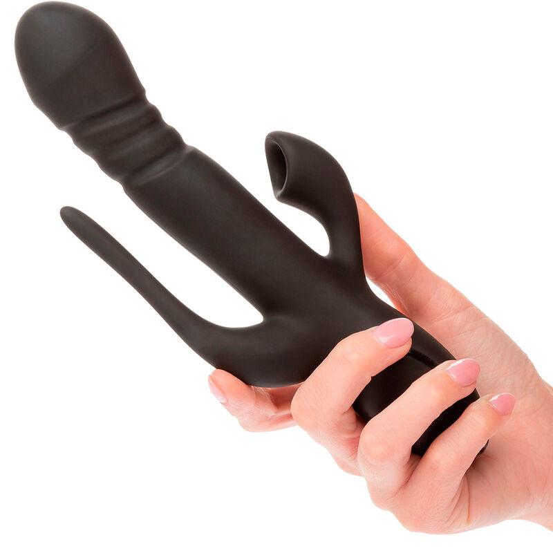 CALEXOTICS - VIBRADOR TRIPLE EUPHORIA NEGRO - Sensuana.es