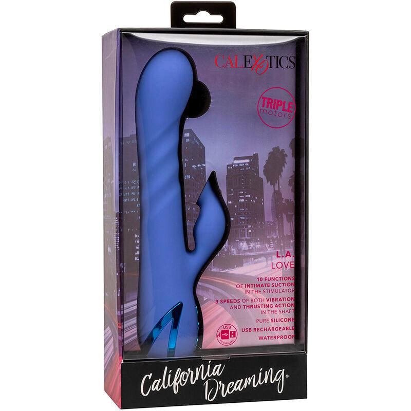 CALEXOTICS - L.A LOVE VIBRADOR & SUCCIONADOR AZUL BY CALIFORNIA DREAMING - Sensuana.es