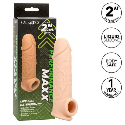 CALEXOTICS - PERFORMANCE MAXX EXTENSIÓN REALISTA 7 PIEL CLARO - Sensuana.es