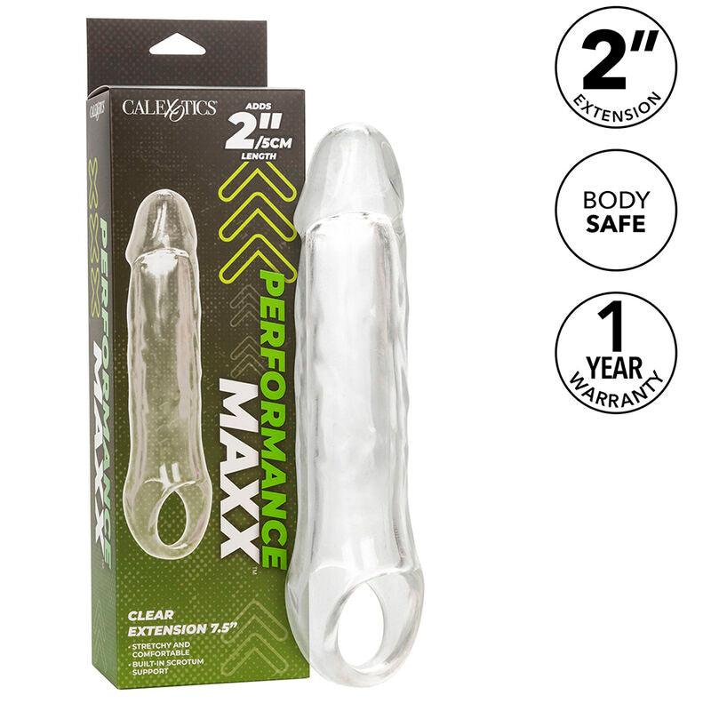 CALEXOTICS - PERFORMANCE MAXX EXTENSIÓN CLARA 7,5 TRANSPARENTE - Sensuana.es