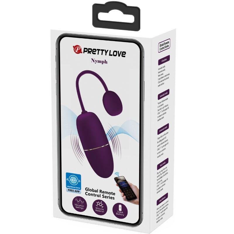 PRETTY LOVE - NYMPH HUEVO VIBRADOR CONTROLADO POR APP LILA - Sensuana.es