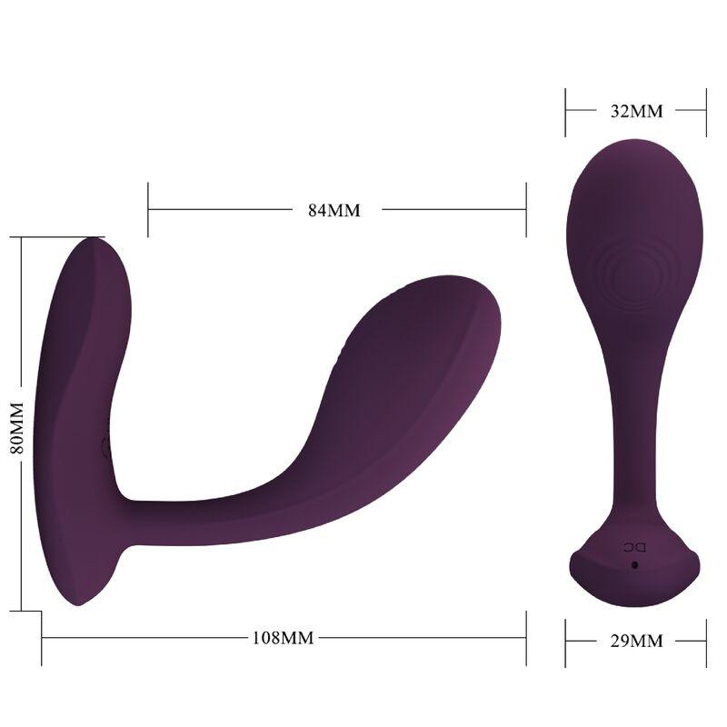 PRETTY LOVE - BAIRD G-SPOT 12 VIBRACIONES RECARGABLE LILA APP - Sensuana.es