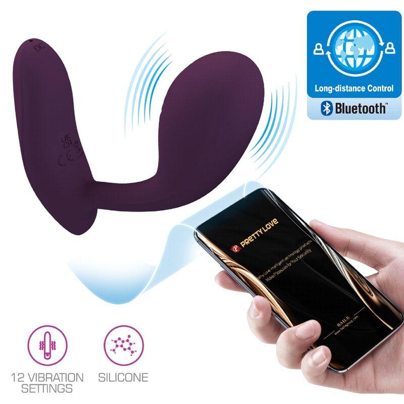 PRETTY LOVE - BAIRD G-SPOT 12 VIBRACIONES RECARGABLE LILA APP - Sensuana.es