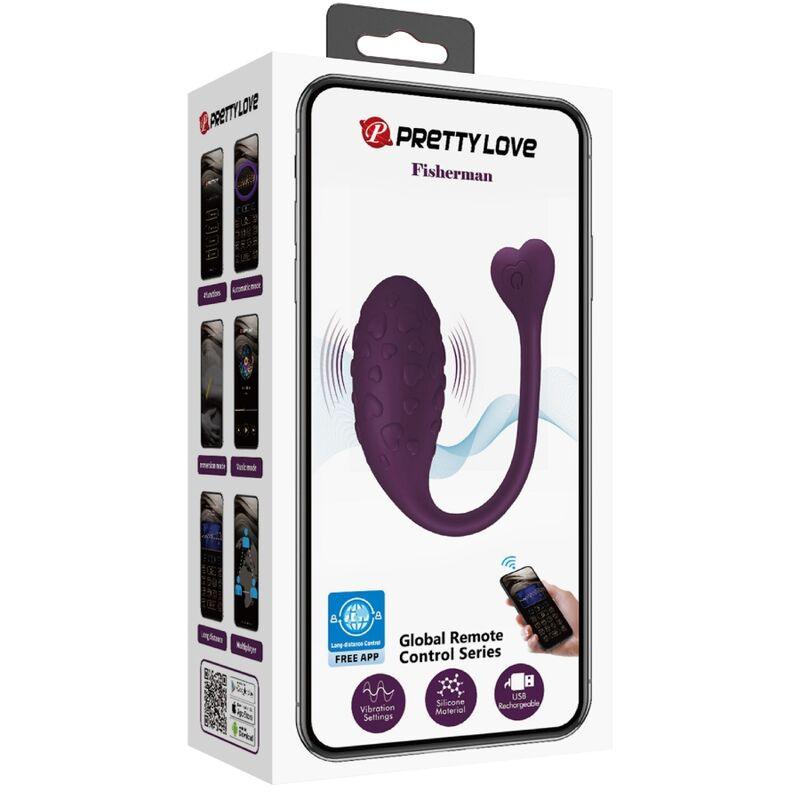 PRETTY LOVE - FISHERMAN HUEVO VIBRADOR LILA CONTROLADO POR APP - Sensuana.es