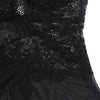 SUBBLIME - BABYDOLL TELA DE TUL DETALLE ENCAJE Y FLOR NEGRO S/M - Sensuana.es