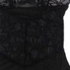 SUBBLIME - BABYDOLL CON TIRANTES AJUSTABLES Y ESTAMPADO FLORAL DE ENCAJE TRANSPARENTE NEGRO S/M - Sensuana.es