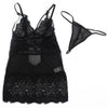 SUBBLIME - BABYDOLL CON TIRANTES AJUSTABLES DE ENCAJE NEGRO S/M - Sensuana.es