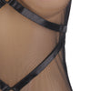 SUBBLIME - VESTIDO TRANSPARENTE CUELLO HALTER NEGRO S/M - Sensuana.es