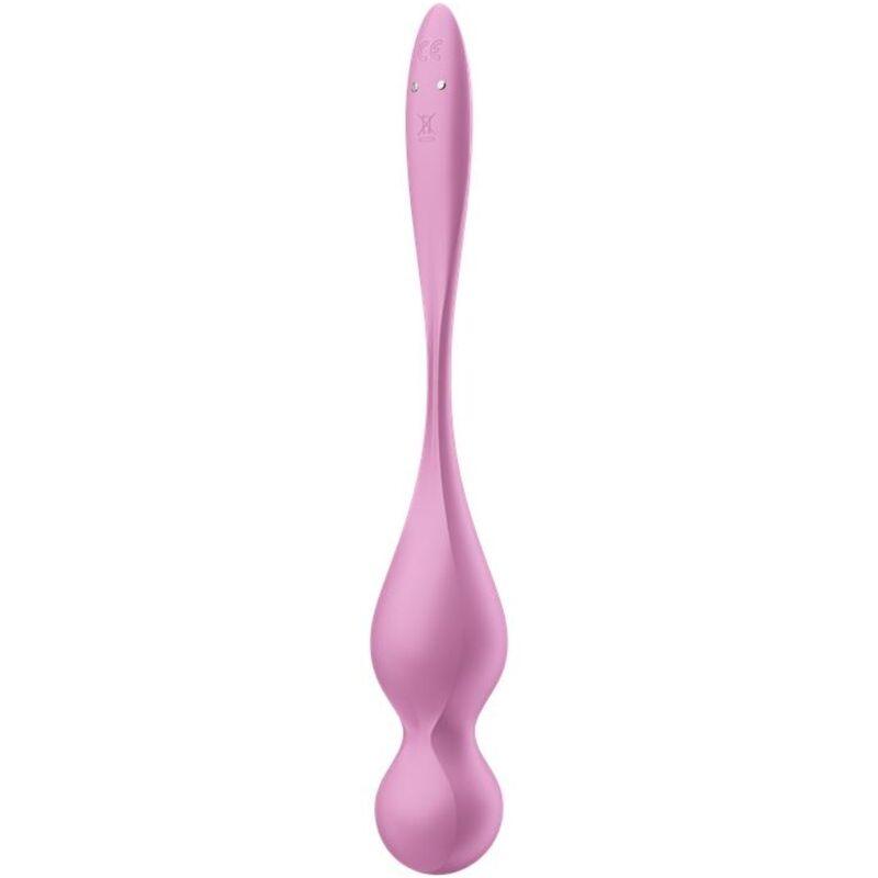 SATISFYER - LOVE BIRDS BOLAS KEGEL VIBRADORAS ROSA - Sensuana.es