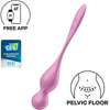 SATISFYER - LOVE BIRDS BOLAS KEGEL VIBRADORAS ROSA - Sensuana.es