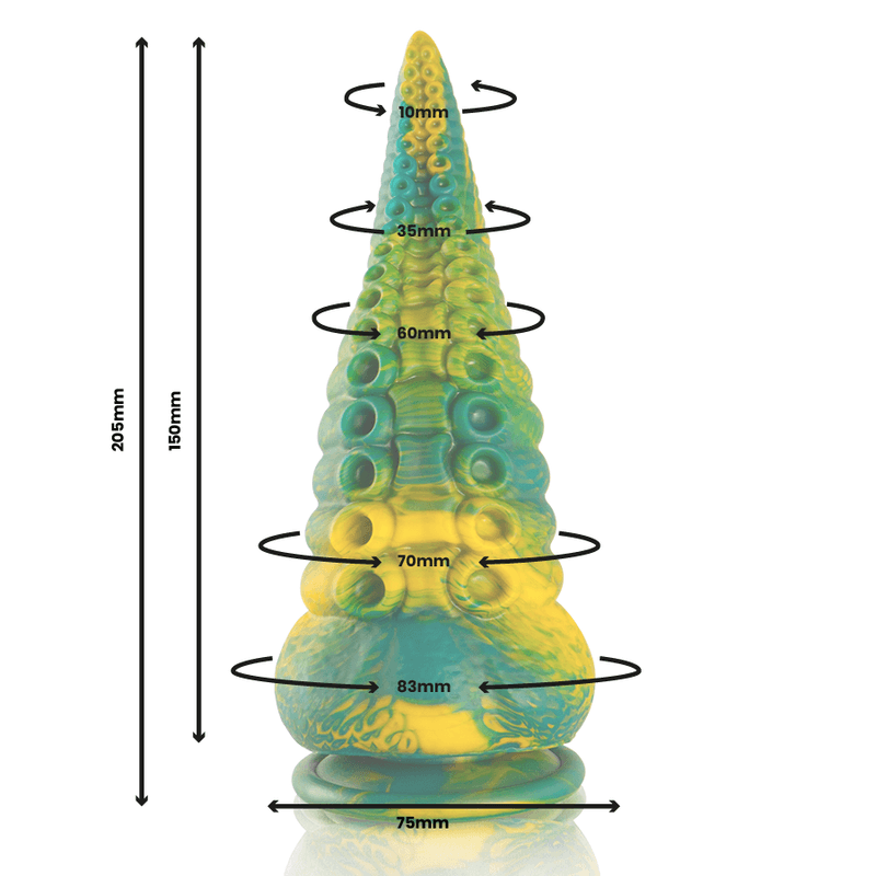 EPIC - CETUS DILDO TENTÁCULO VERDE TAMAÑO GRANDE - Sensuana.es