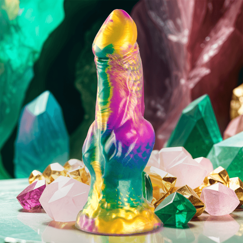 EPIC - IRIS DILDO CON TESTÍCULOS ARCOÍRIS DE PLACER - Sensuana.es