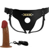 PRETTY LOVE - STARKS HARNESS BRIEFS VIBRACIÓN MULTI-VELOCIDAD DILDO 17,5 CM MULATO - Sensuana.es