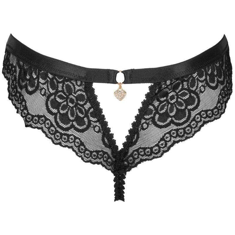 LIVCO CORSETTI FASHION - OKSURIN PANTY CROTCHLESS NEGRO S/M - Sensuana.es