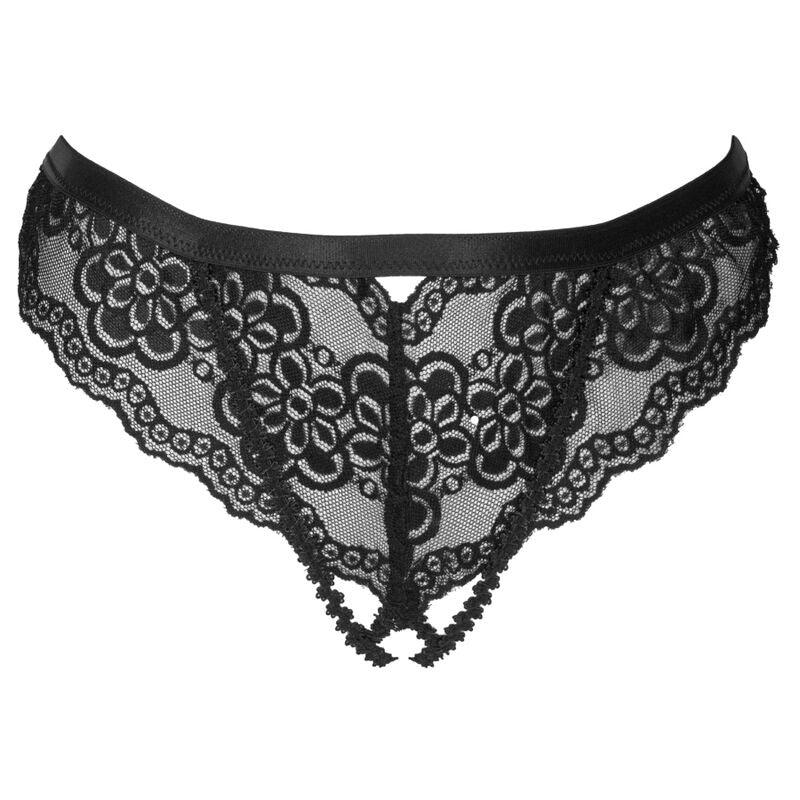 LIVCO CORSETTI FASHION - OKSURIN PANTY CROTCHLESS NEGRO S/M - Sensuana.es