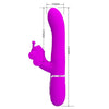 PRETTY LOVE - VIBRADOR RABBIT MULTIFUNCIÓN 4 EN 1 MARIPOSA FUCSIA - Sensuana.es