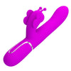 PRETTY LOVE - VIBRADOR RABBIT MULTIFUNCIÓN 4 EN 1 MARIPOSA FUCSIA - Sensuana.es