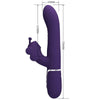 PRETTY LOVE - VIBRADOR RABBIT MULTIFUNCIÓN 4 EN 1 MARIPOSA MORADO - Sensuana.es