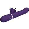 PRETTY LOVE - VIBRADOR RABBIT MULTIFUNCIÓN 4 EN 1 MARIPOSA MORADO - Sensuana.es