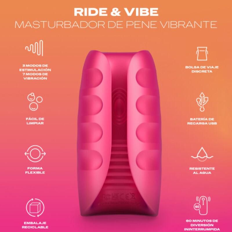 DUREX - TOY MASTURBADOR VIBRADOR RIDE & VIBE - Sensuana.es