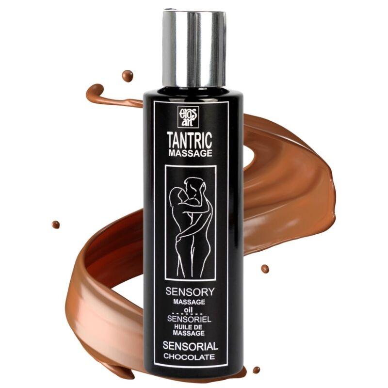 EROS-ART - ACEITE MASAJE TANTRICO NATURAL Y AFRODISÍACO CHOCOLATE 100 ML - Sensuana.es