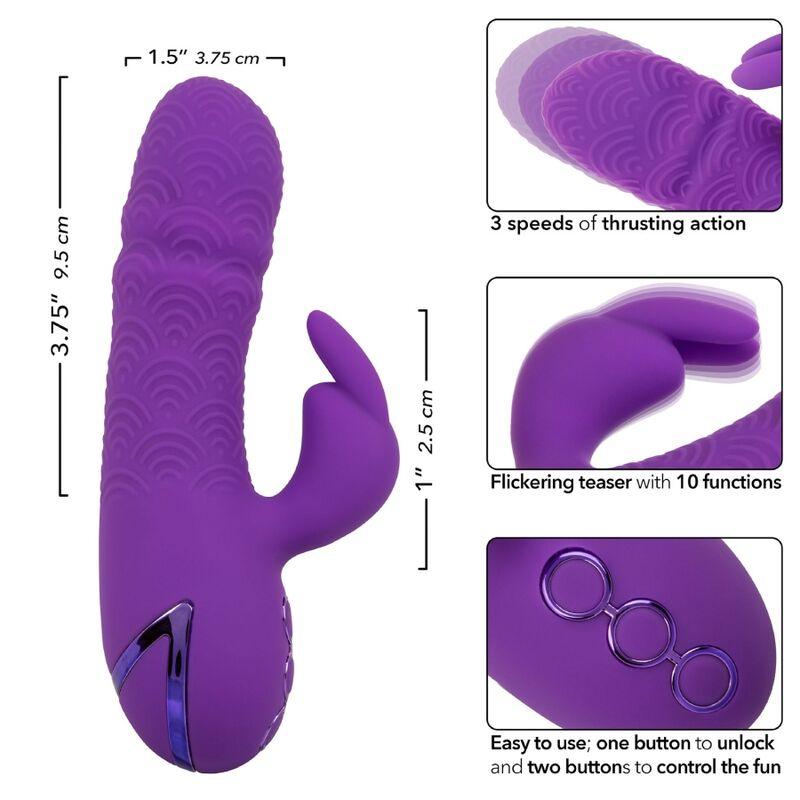 CALEXOTICS - MANHATTAN BEACH MARVEL VIBRADOR RABBIT MORADO BY CALIFORNIA DREAMING - Sensuana.es