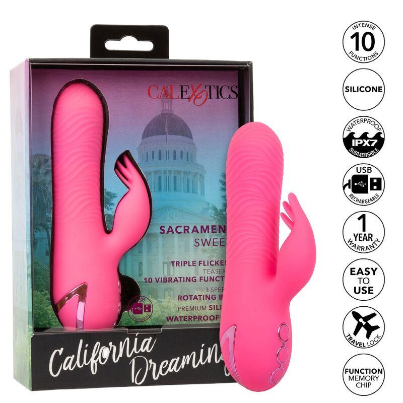 CALEXOTICS - SACRAMENTO SWEETIE VIBRADOR RABBIT ROSA BY CALIFORNIA DREAMING - Sensuana.es