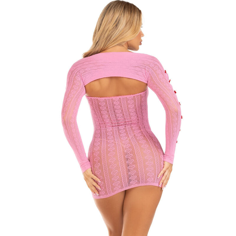 LEG AVENUE - VESTIDO CORAZON & LAZOS ROSA TALLA ÚNICA - Sensuana.es