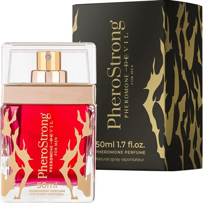 PHEROSTRONG - PERFUME CON FEROMONAS DEVIL PARA HOMBRE 50 ML - Sensuana.es