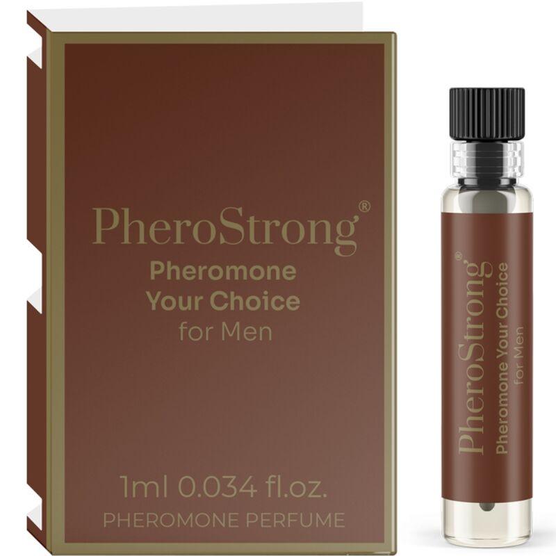 PHEROSTRONG - PERFUME CON FEROMONAS YOUR CHOICE PARA HOMBRE 1 ML - Sensuana.es