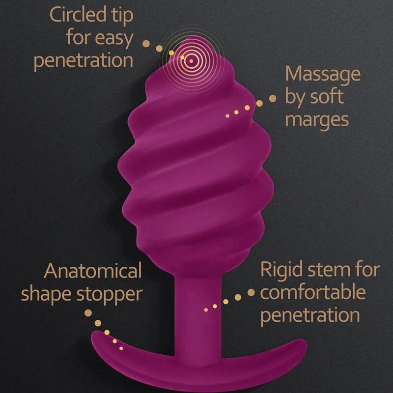 G-VIBE - GPLUG TWIST 2 PLUG ANAL MORADO - Sensuana.es