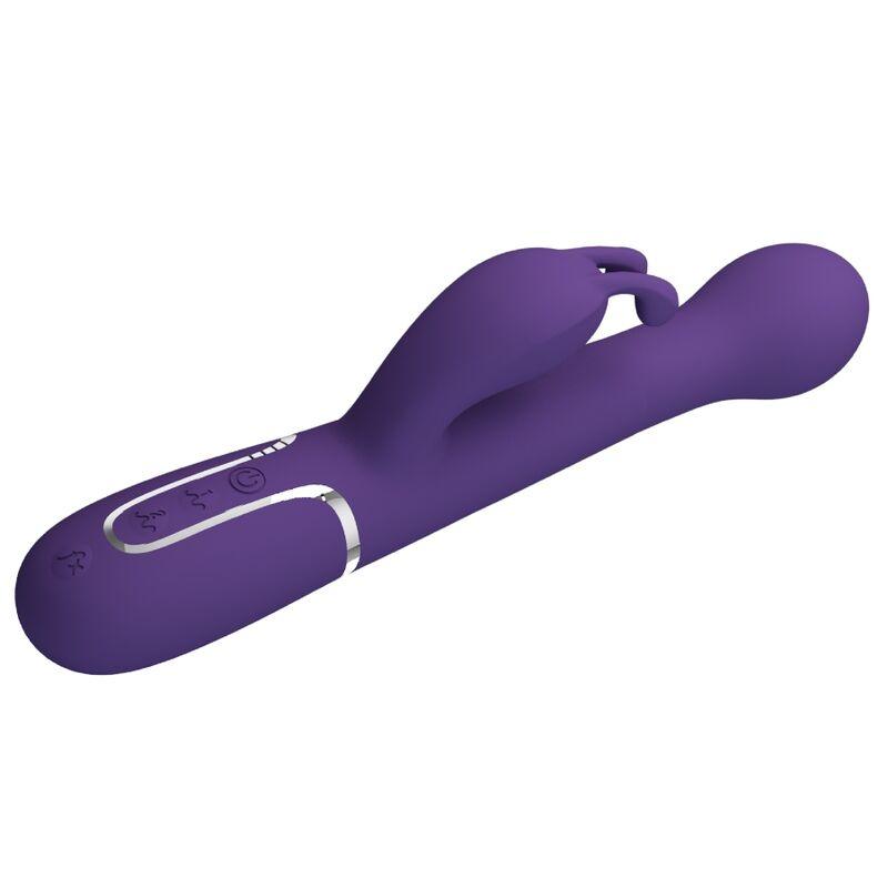 PRETTY LOVE - DEJON VIBRADOR RABBIT 3 EN 1 MULTIFUNCIÓN MORADO - Sensuana.es