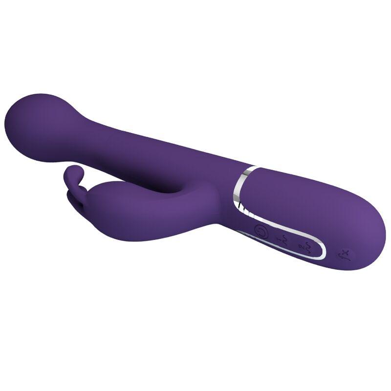 PRETTY LOVE - DEJON VIBRADOR RABBIT 3 EN 1 MULTIFUNCIÓN MORADO - Sensuana.es