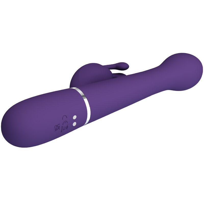 PRETTY LOVE - DEJON VIBRADOR RABBIT 3 EN 1 MULTIFUNCIÓN MORADO - Sensuana.es