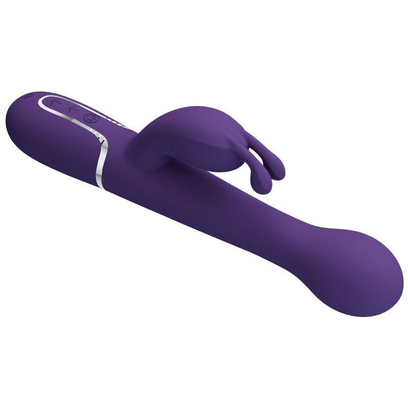 PRETTY LOVE - DEJON VIBRADOR RABBIT 3 EN 1 MULTIFUNCIÓN MORADO - Sensuana.es