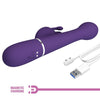 PRETTY LOVE - DEJON VIBRADOR RABBIT 3 EN 1 MULTIFUNCIÓN MORADO - Sensuana.es