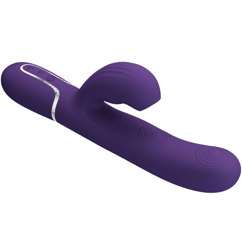 PRETTY LOVE - PERLITA VIBRADOR PUNTO G 3 EN 1 MULTIFUNCIÓN MORADO - Sensuana.es