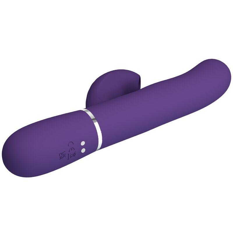 PRETTY LOVE - PERLITA VIBRADOR PUNTO G 3 EN 1 MULTIFUNCIÓN MORADO - Sensuana.es