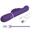 PRETTY LOVE - COALE VIBRADOR RABBIT 4 EN 1 MORADO - Sensuana.es