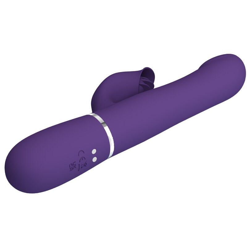 PRETTY LOVE - ZALIN VIBRADOR RABBIT PERLAS 4 EN 1 MORADO - Sensuana.es