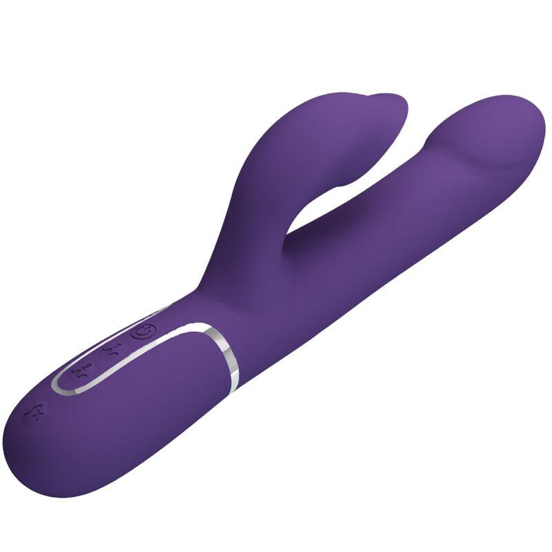 PRETTY LOVE - ZALIN VIBRADOR RABBIT PERLAS 4 EN 1 MORADO - Sensuana.es