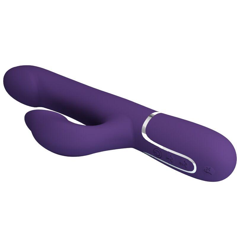 PRETTY LOVE - ZALIN VIBRADOR RABBIT PERLAS 4 EN 1 MORADO - Sensuana.es