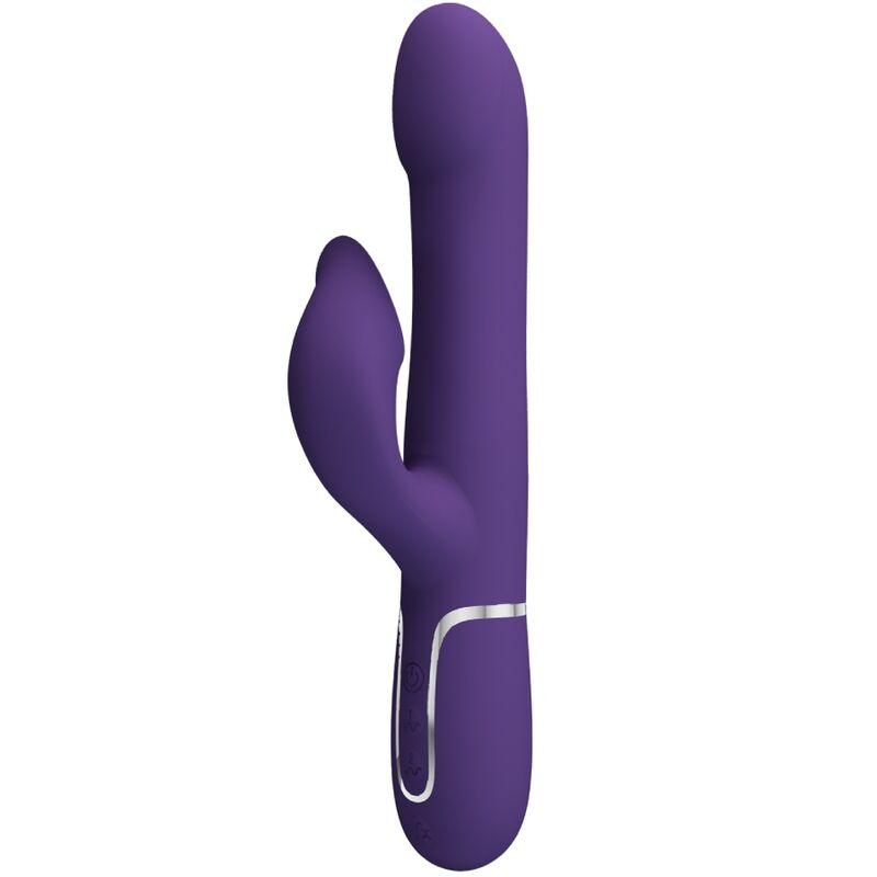 PRETTY LOVE - ZALIN VIBRADOR RABBIT PERLAS 4 EN 1 MORADO - Sensuana.es