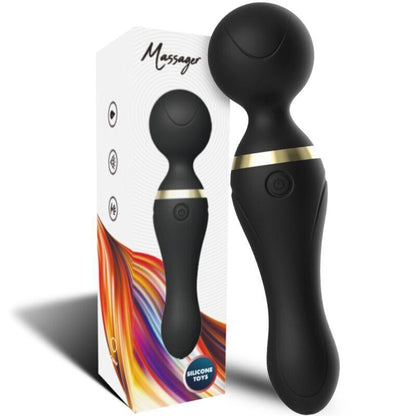 ARMONY - FREEZA MASAJEADOR & VIBRADOR CABEZA FLEXIBLE NEGRO - Sensuana.es