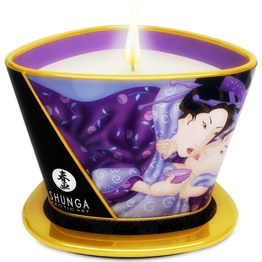 SHUNGA - MINI CARESS BY CANDELIGHT VELA MASAJE FRUTAS EXÓTICAS 170 ML - Sensuana.es