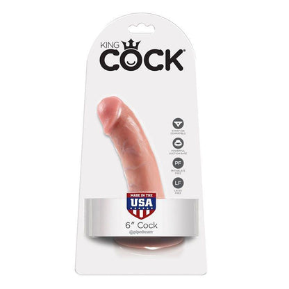 KING COCK - 6 PENE NATURAL 15.2 CM - Sensuana.es