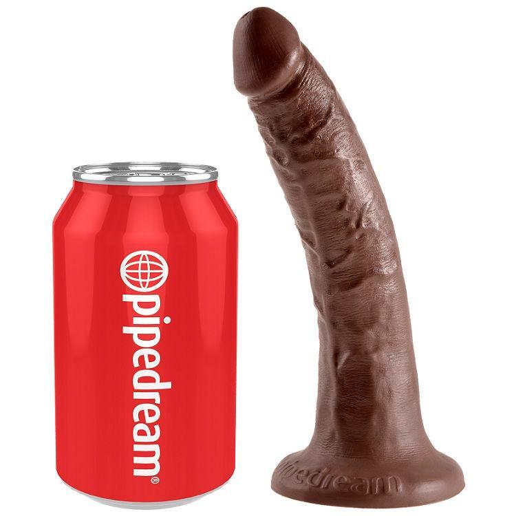 KING COCK - 7 PENE COLOR CHOCOLATE 17.8 CM - Sensuana.es